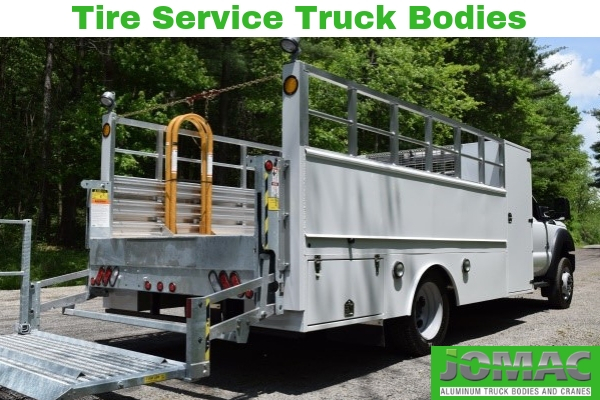 Tire Service Truck Bodies with liftgate