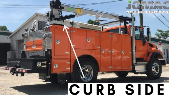 Truck Crane Curb Side Mounting