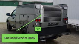 Enclosed service body