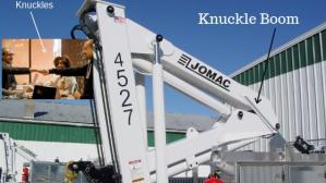 Knuckle boom crane illustration