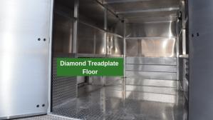 enclosed service truck diamond plate floor