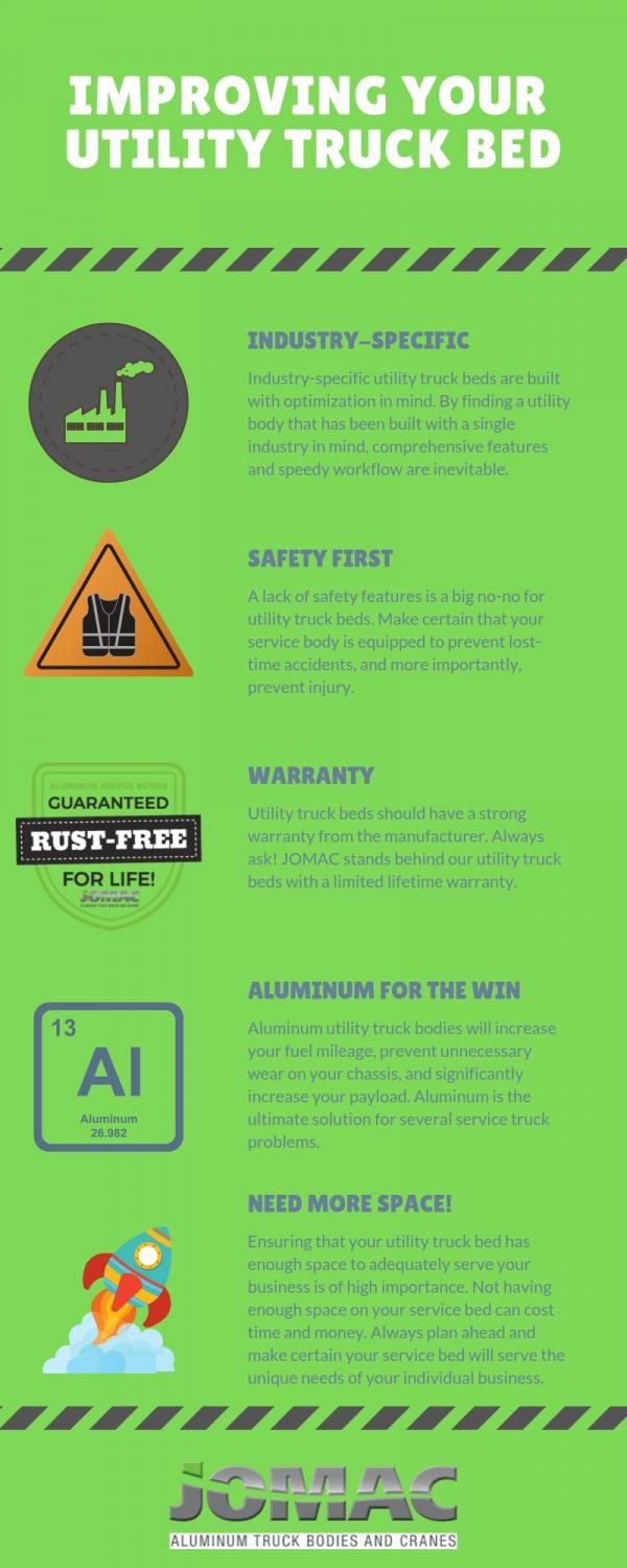 Utility Truck Bed Improvement Infographic