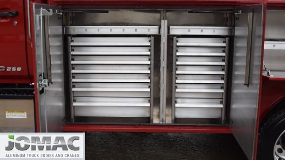 canopy truck body roller drawers