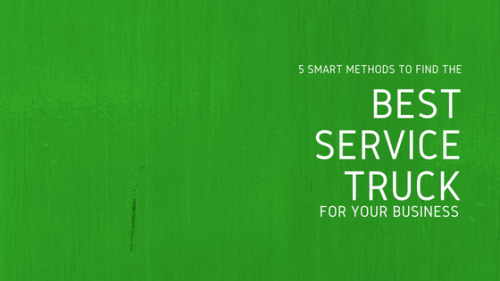 Find the best service truck for your business graphic
