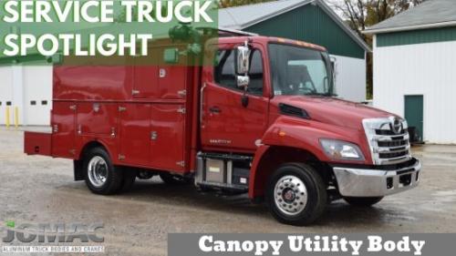 Canopy truck body service truck spotlight