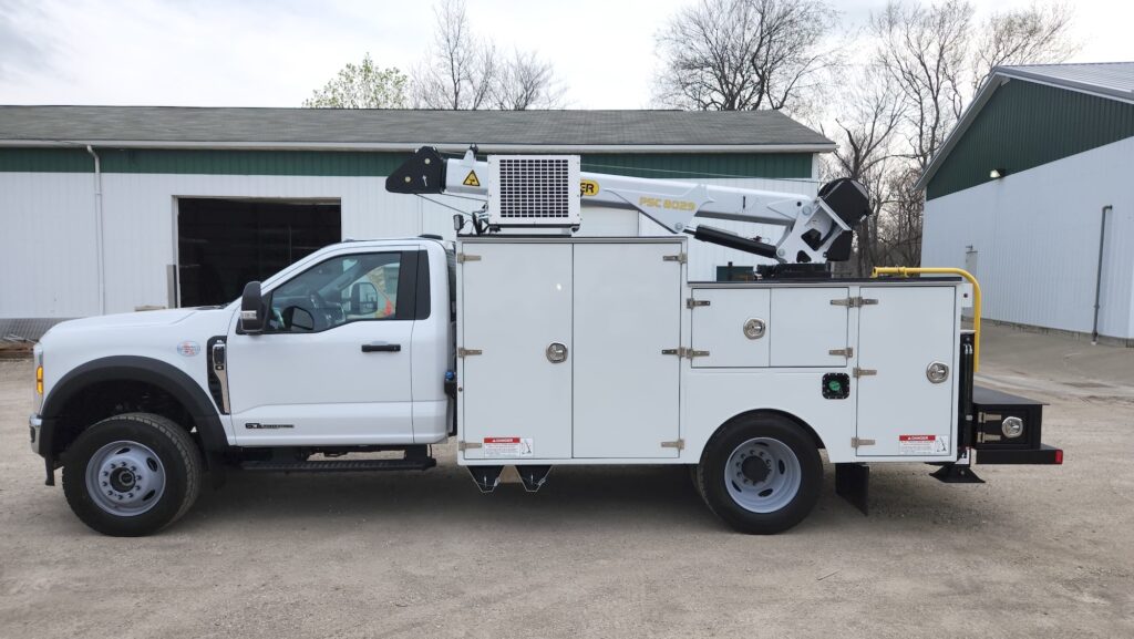 2026 Ford F-600 Super Duty XL 4WD DRW Standard Cab JOMAC Aluminum Crane Utility Body – 169" WB